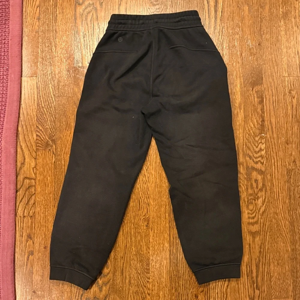 Classic Black Drawstring Jogger Sweatpants - Picture 2 of 4